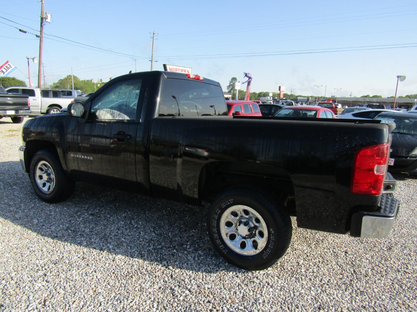 2013 Black /Black Chevrolet Silverado 1500 Work Truck 2WD (1GCNCPEX3DZ) with an 4.3L V6 OHV 12V engine, Automatic transmission, located at 15016 S Hwy 231, Midland City, AL, 36350, (334) 983-3001, 31.306210, -85.495277 - Photo#4